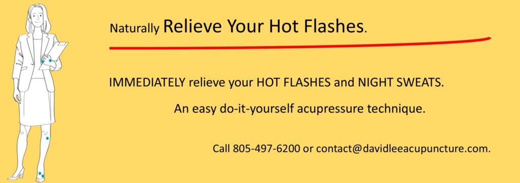 Relieve Hot Flashes with Acupressure